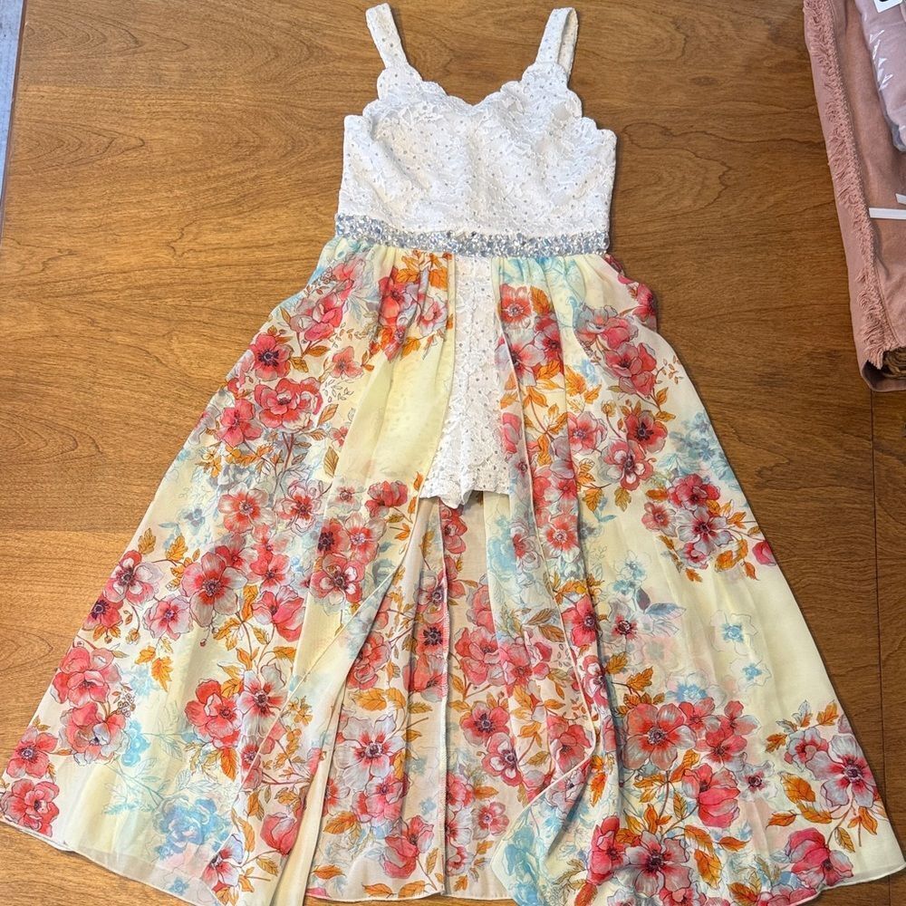 Speechless Kids Walk Through Romper Maxi Dress